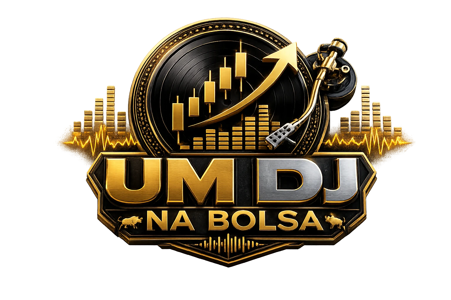 Logo oficial UM DJ NA BOLSA